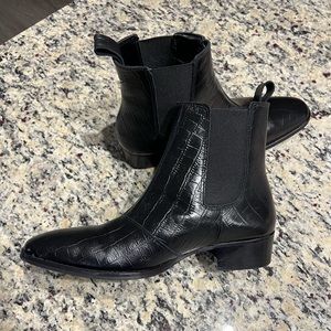 Men’s Steve Madden Black Leather Chelsea Boots